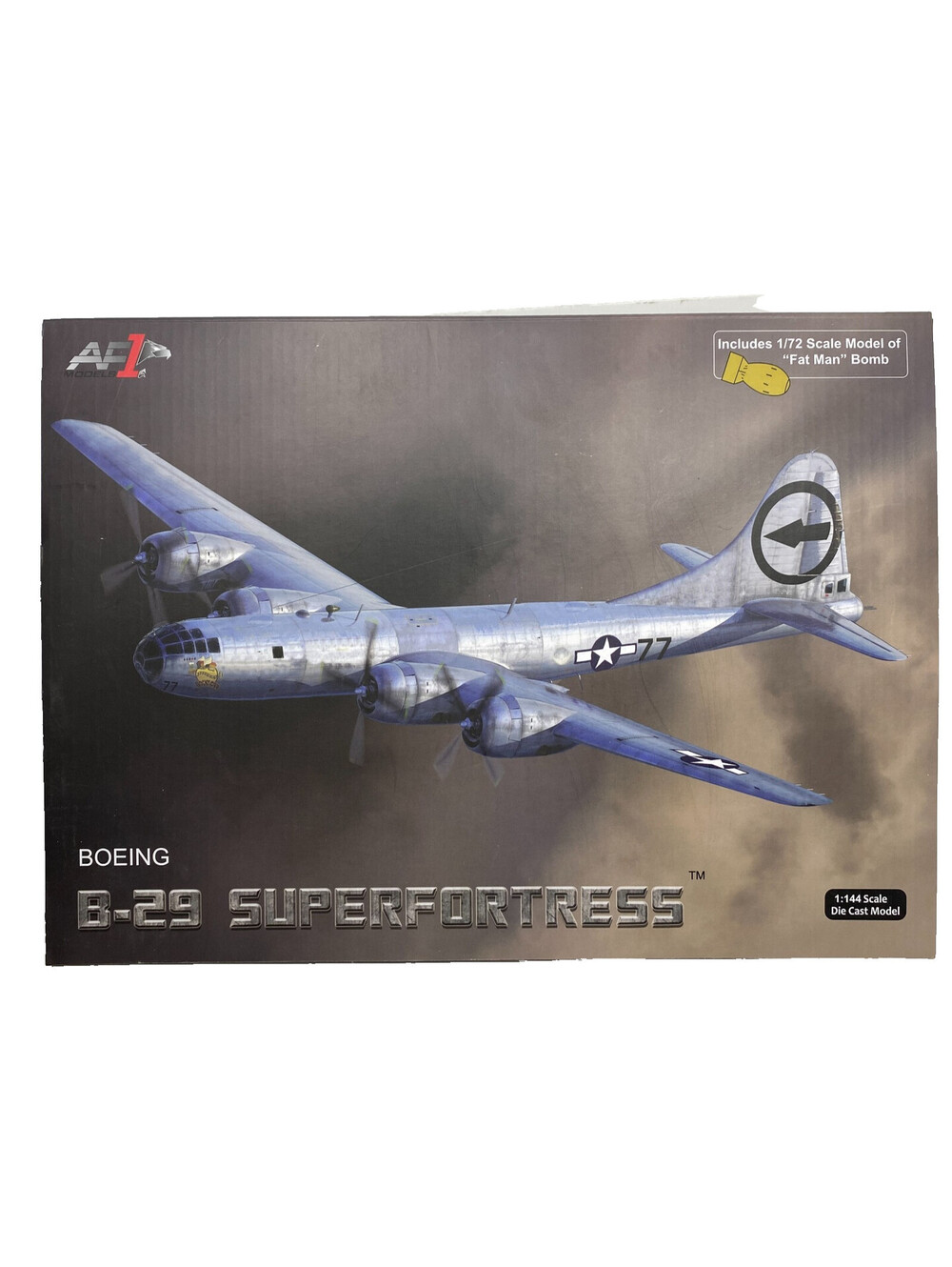 Air Force 1 Boeing B-29 Superfortress Bockscar 1:144 Diecast Fat Man Bomb